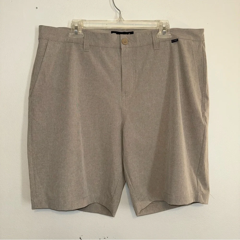 NEW  Travis Mathew Beck Sz 38 Tan Heather Polyester Blend 9